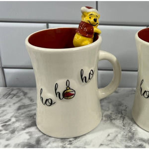 Christmas Winnie the Pooh Coffee Mugs, Santa Pooh Mug, Ho ho ho
